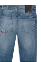 Calça Jeans Indigo Rock Lav.Médio C/ Pincelado