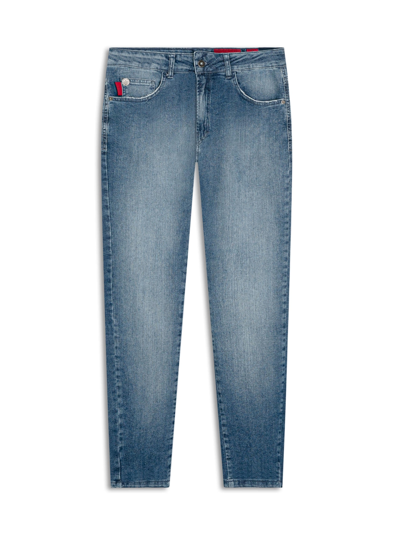 Calça Jeans Indigo Rock Lav.Médio C/ Pincelado