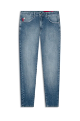 Calça Jeans Indigo Rock Lav.Médio C/ Pincelado