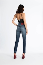 Calça Jeans Indigo Skinny Lav.Escuro C/Sky+3d