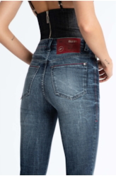 Calça Jeans Indigo Skinny Lav.Escuro C/Sky+3d