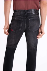 Calça Jeans Intense Black 1515- Lav.Black C/ Tie Dy