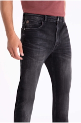 Calça Jeans Intense Black 1515- Lav.Black C/ Tie Dy