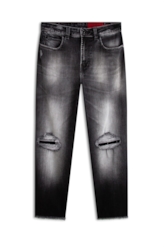 Calça Jeans Intense Black Ellus Lav.Black C/Puidos+patch