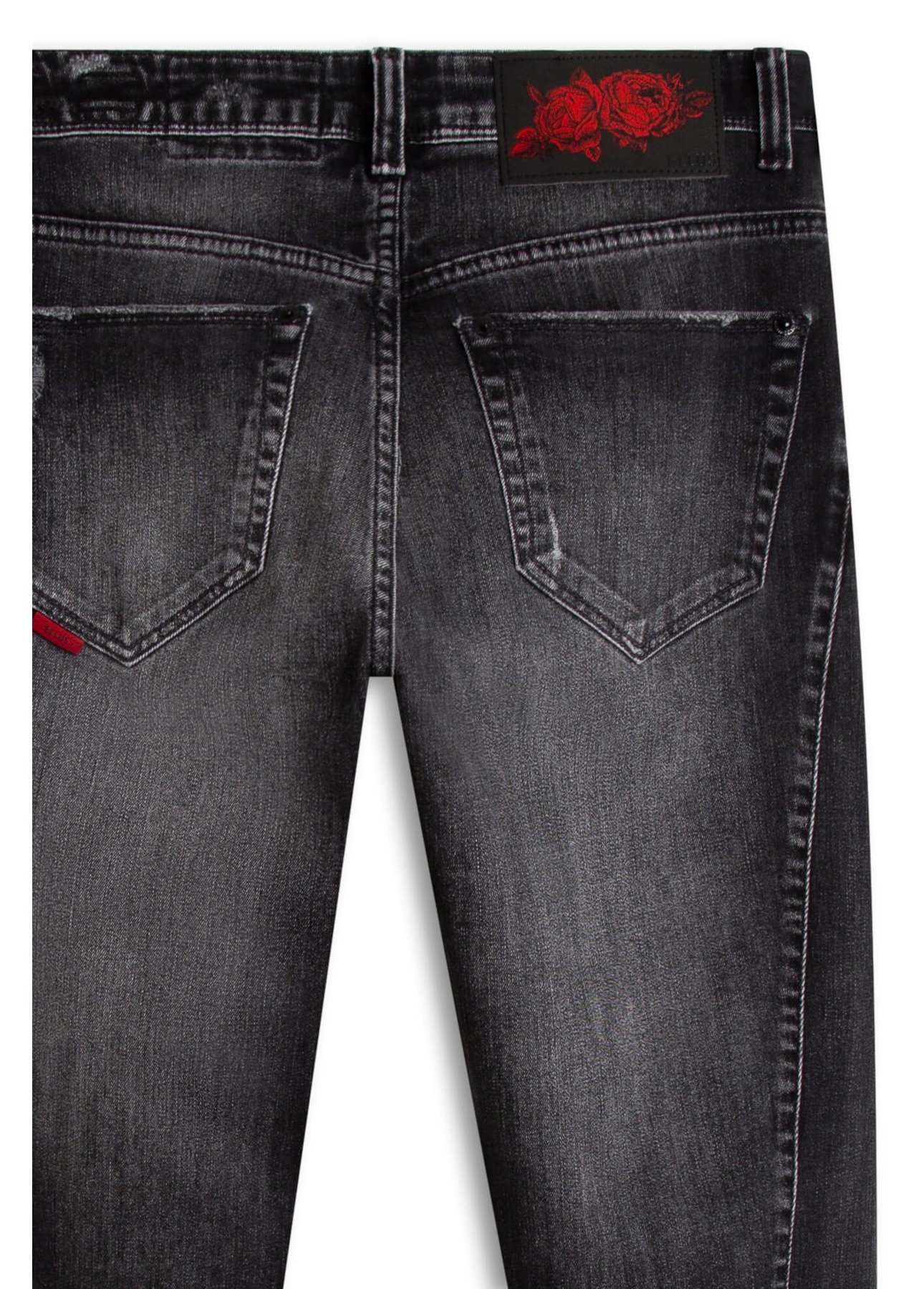 Calça Jeans Intense Black Ellus Lav.Black C/Puidos+patch