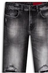 Calça Jeans Intense Black Ellus Lav.Black C/Puidos+patch