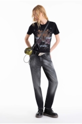 Calça Jeans Intense Black Mom Black