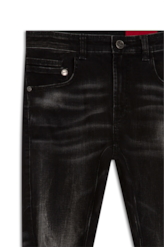 Calça Jeans Intense Black Motorcycle 1647-Lav.Black C/ Vincos