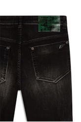 Calça Jeans Intense Black Motorcycle 1647-Lav.Black C/ Vincos