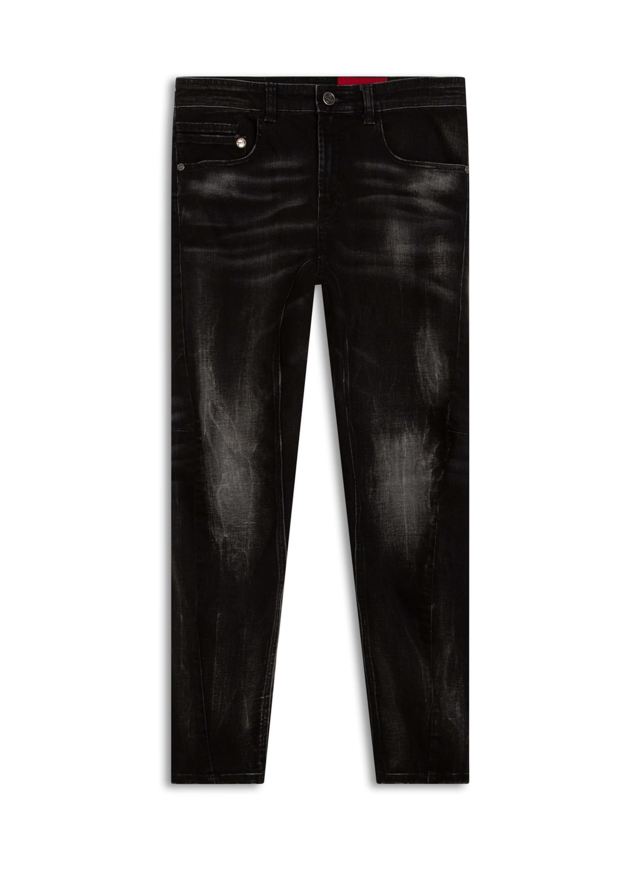 Calça Jeans Intense Black Motorcycle 1647-Lav.Black C/ Vincos