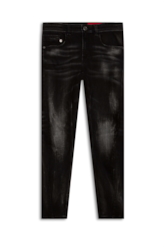 Calça Jeans Intense Black Motorcycle 1647-Lav.Black C/ Vincos