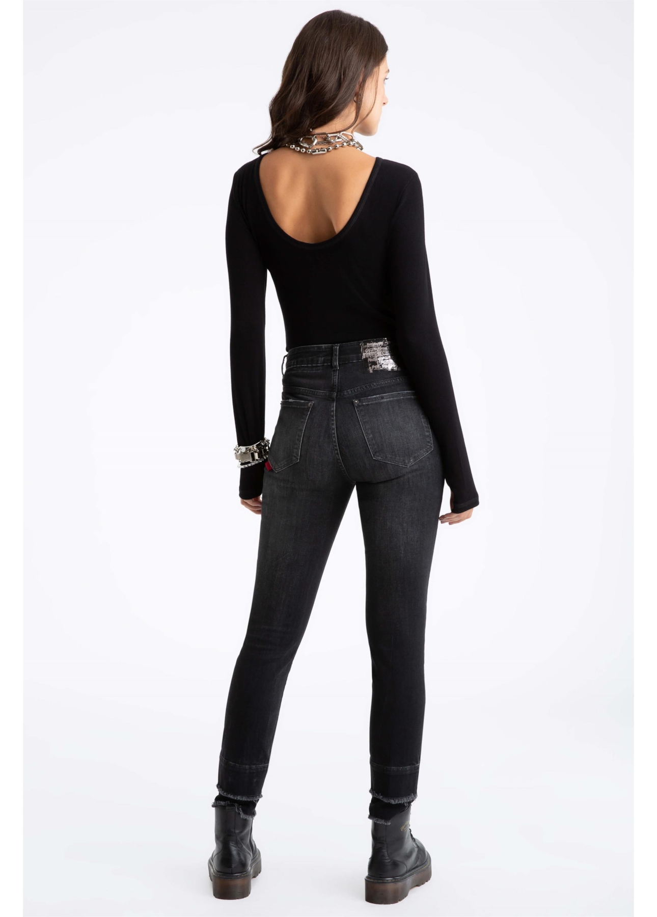Calça Jeans Intense Black Skinny 1515- Lav.Black C/ Tie Dy