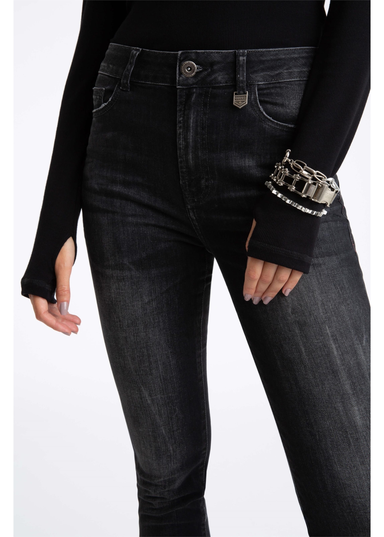 Calça Jeans Intense Black Skinny 1515- Lav.Black C/ Tie Dy