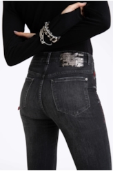 Calça Jeans Intense Black Skinny 1515- Lav.Black C/ Tie Dy