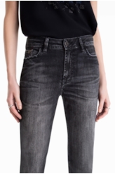 Calça Jeans Intense Black Skinny 1790-Lav.Black C/ Tie Dye