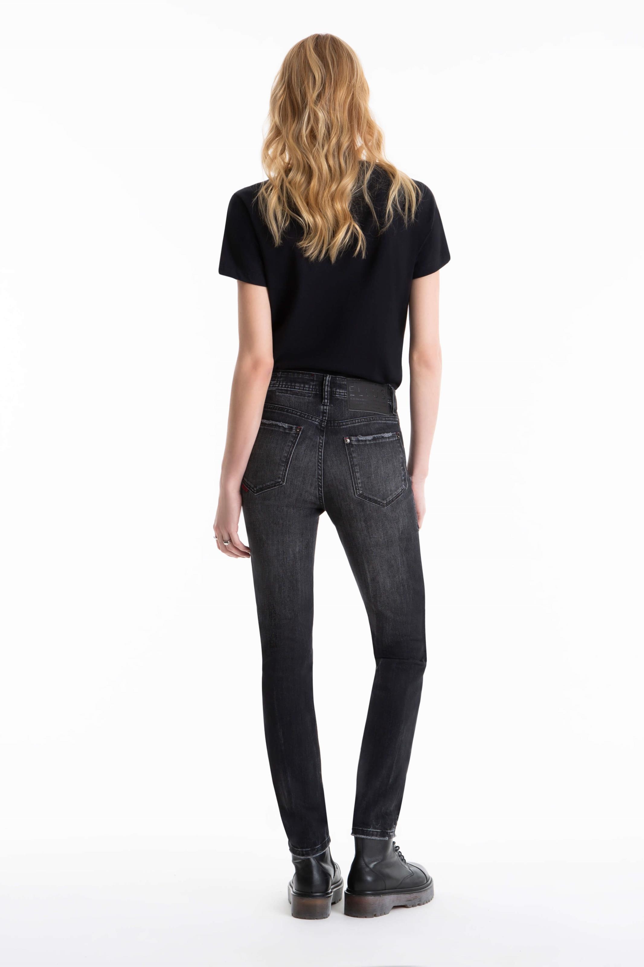 Calça Jeans Intense Black Skinny 1790-Lav.Black C/ Tie Dye