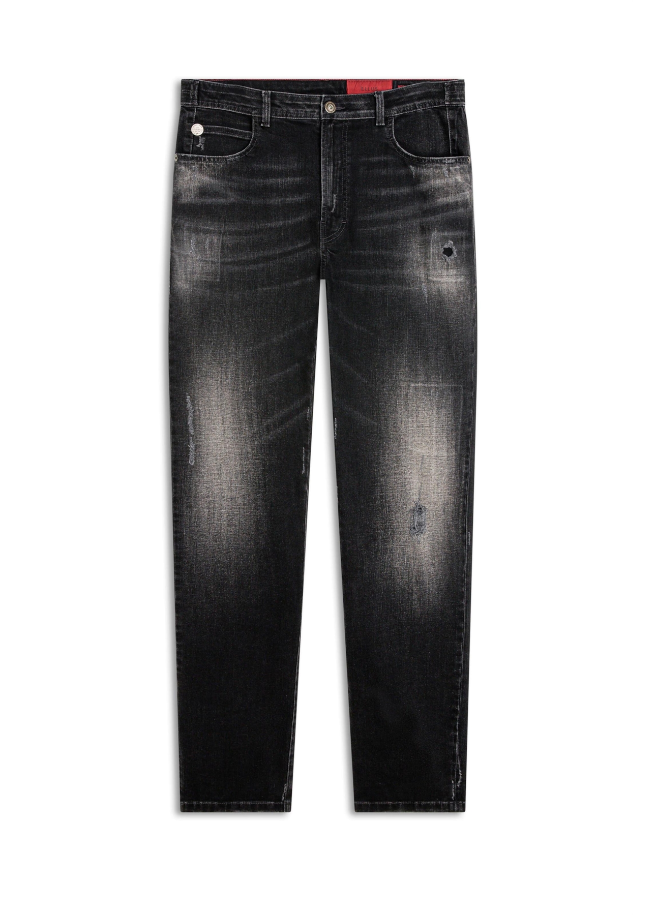 Calça Jeans Intense Black Slim  Lav. Black C/ Cerzidos