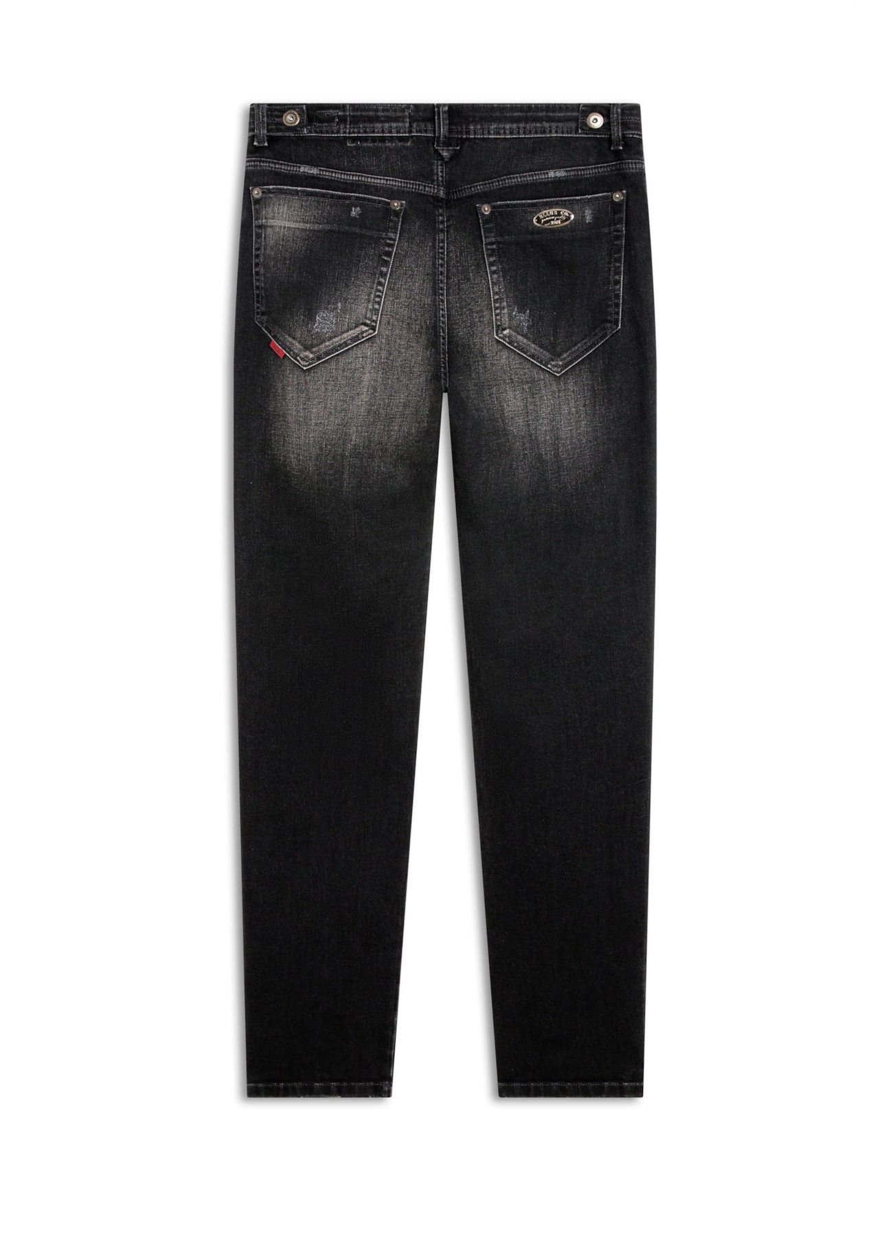 Calça Jeans Intense Black Slim  Lav. Black C/ Cerzidos