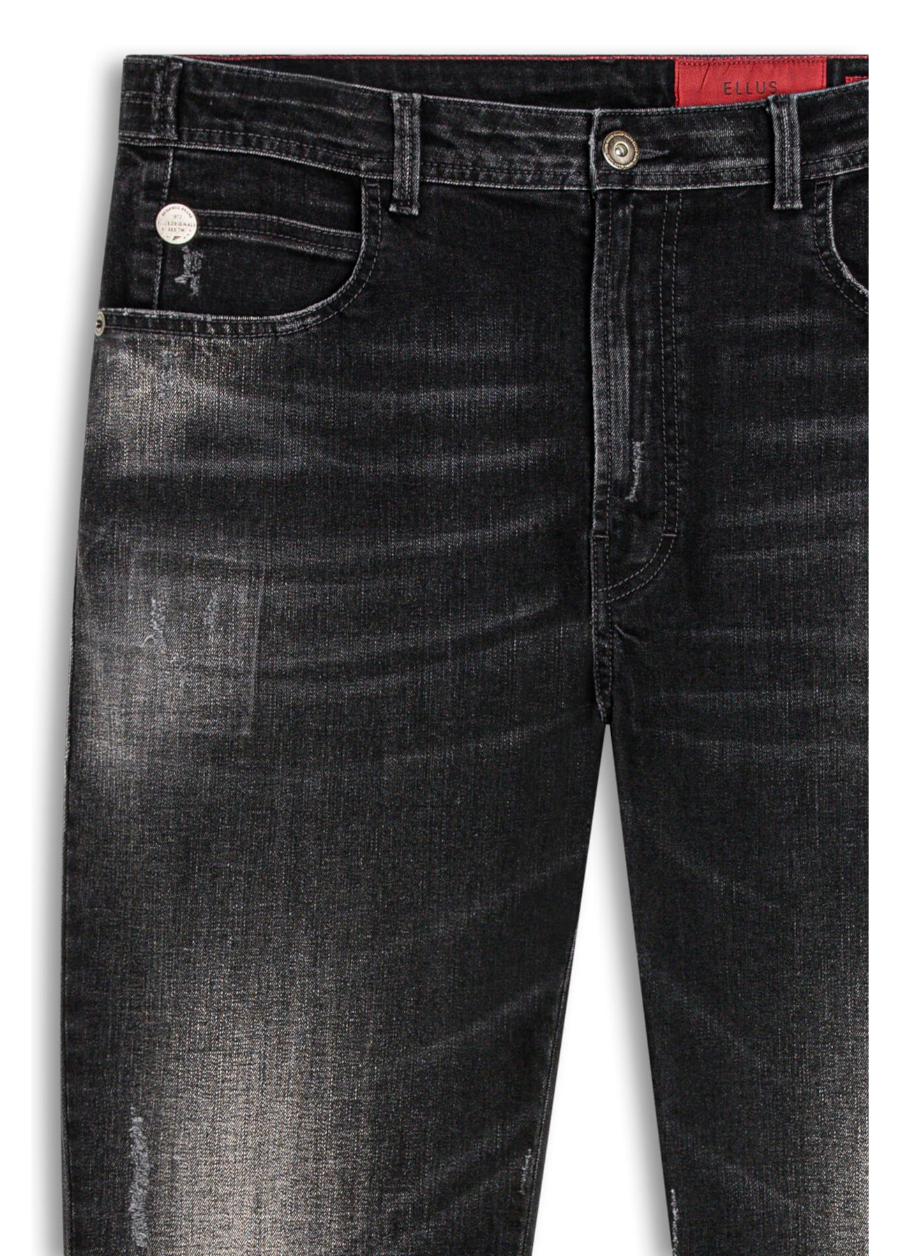 Calça Jeans Intense Black Slim  Lav. Black C/ Cerzidos