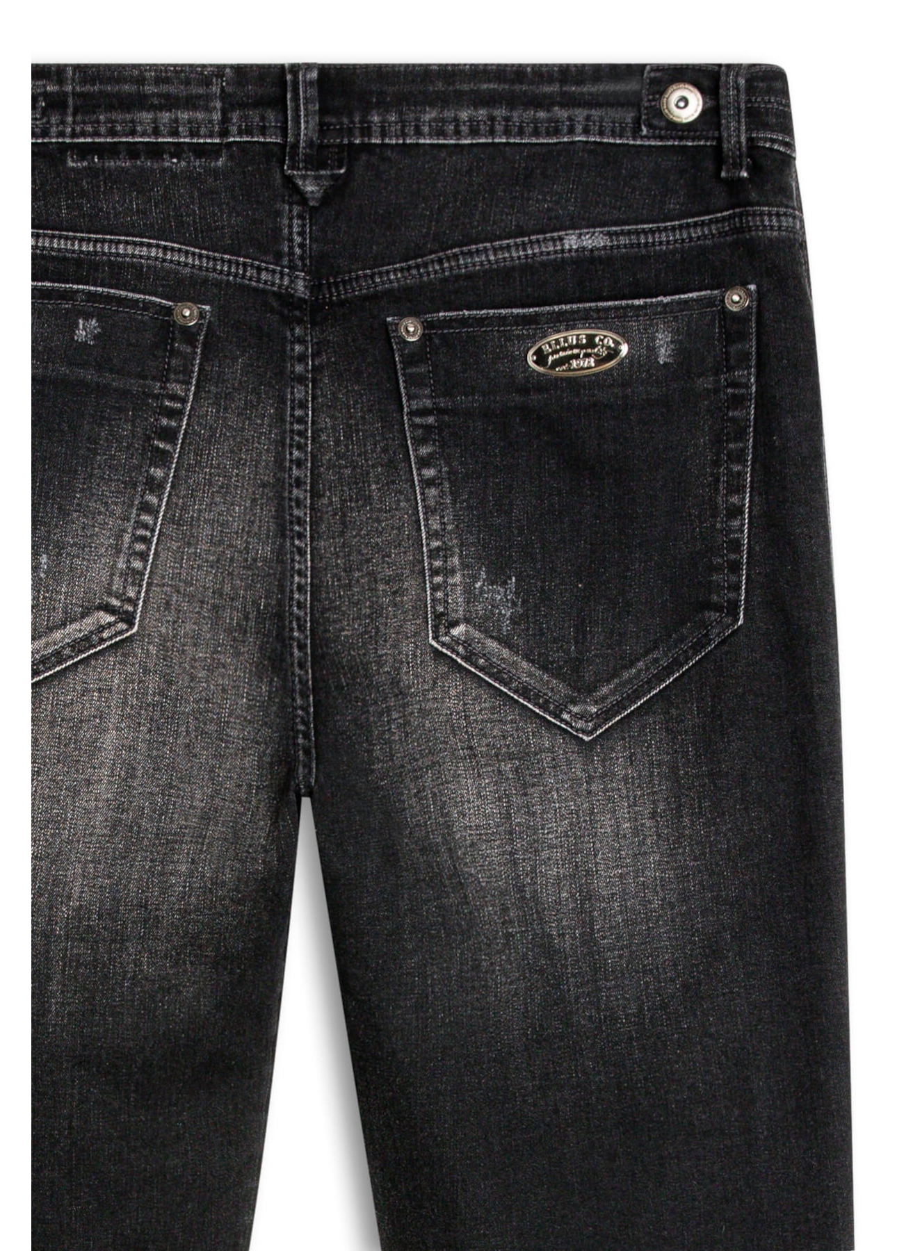 Calça Jeans Intense Black Slim  Lav. Black C/ Cerzidos