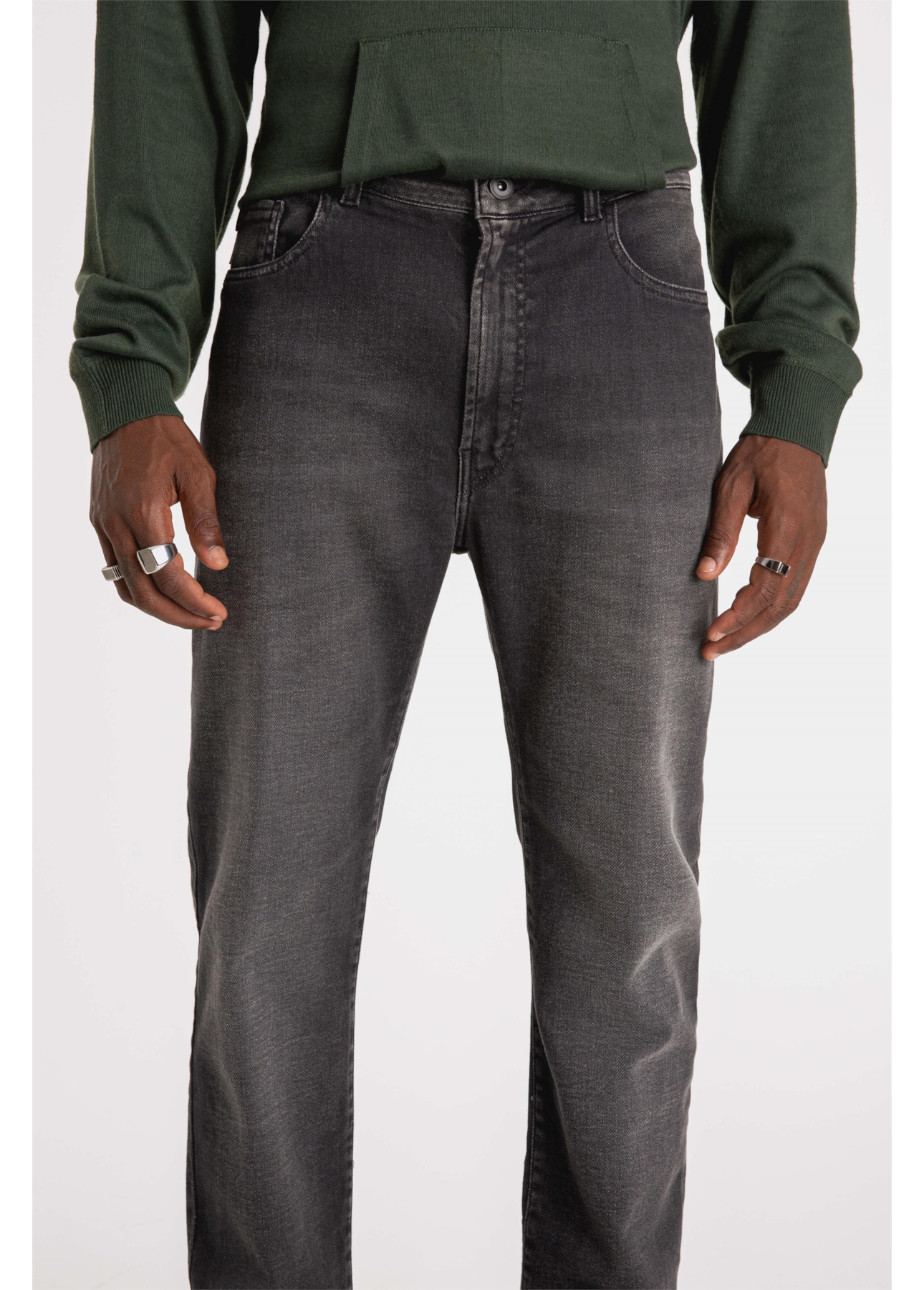 Calça Jeans Jogging Black Slim 1889 Lav.  Black C/Sky