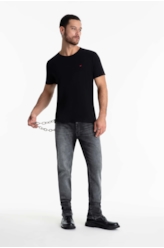 Calça Jeans Jogging Black Slim 1889 Lav.  Black C/Sky