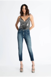 Calça Jeans Jogging Indigo 1835 Lav.Escuro C/Tie Dye