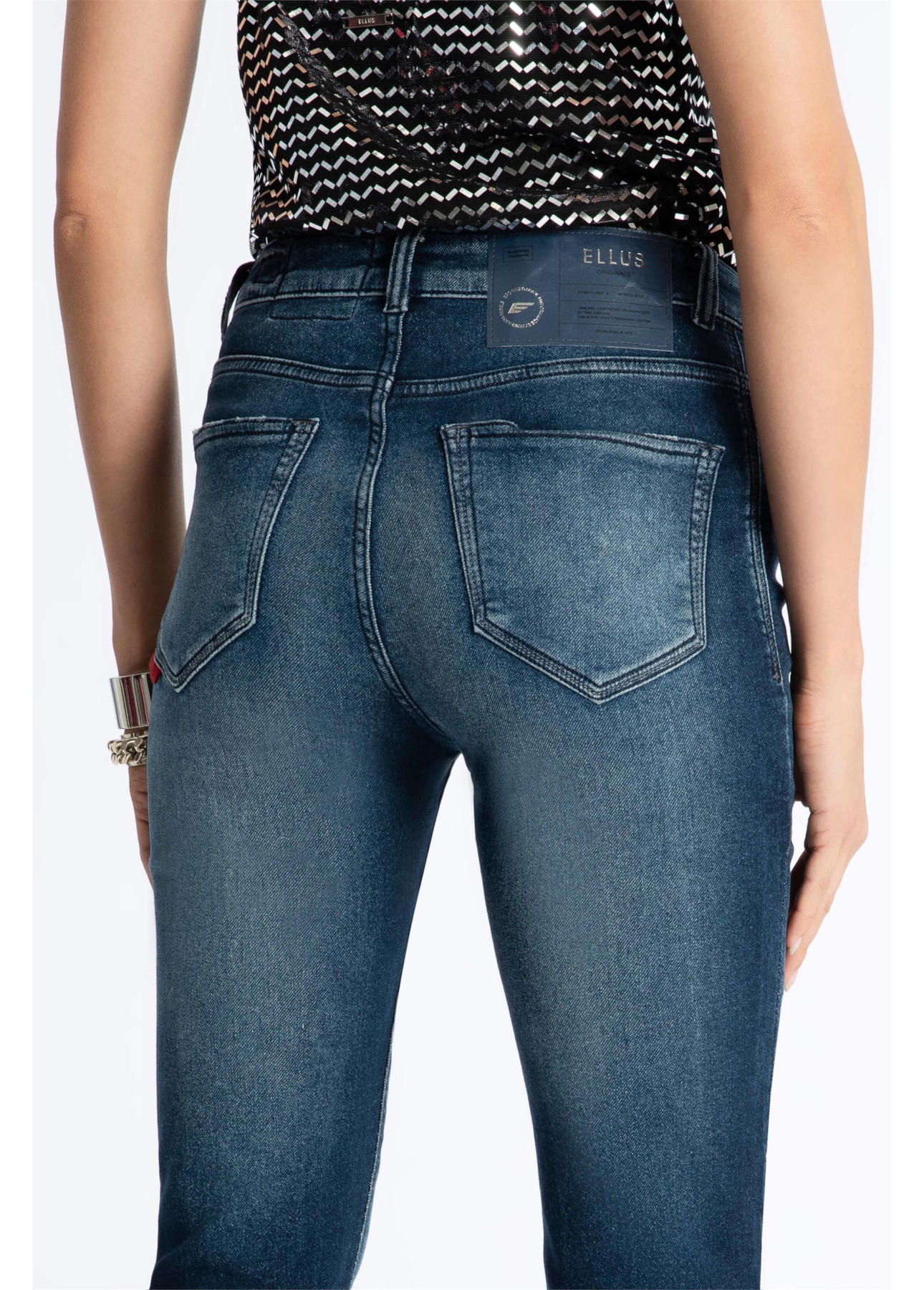 Calça Jeans Jogging Indigo 1835 Lav.Escuro C/Tie Dye
