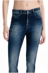 Calça Jeans Jogging Indigo 1852 Lav.Escuro c Tie Dye