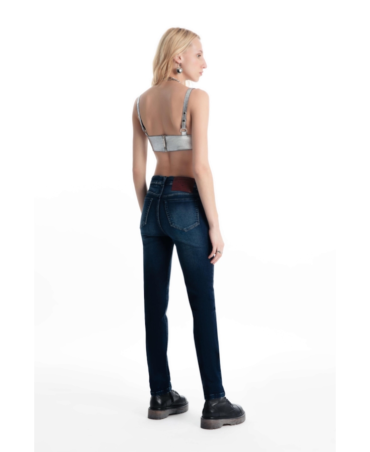 Calça Jeans Jogging Indigo 1852 Lav.Escuro c Tie Dye