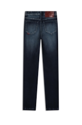 Calça Jeans Jogging Indigo  Escuro Com Tie Dye