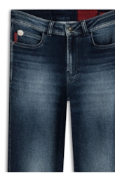 Calça Jeans Jogging Indigo  Escuro Com Tie Dye