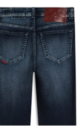 Calça Jeans Jogging Indigo  Escuro Com Tie Dye