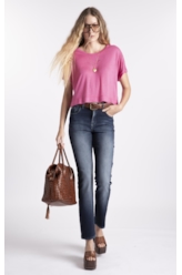 Calça Jeans Jogging Indigo Skinny Escuro Com Used