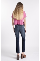 Calça Jeans Jogging Indigo Skinny Escuro Com Used