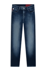Calça Jeans Jogging Indigo Skinny Escuro Com Used