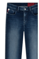 Calça Jeans Jogging Indigo Skinny Escuro Com Used