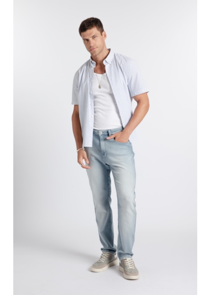 Calça Jeans Jogging Indigo Skinny Lav.Claro C/ Sky