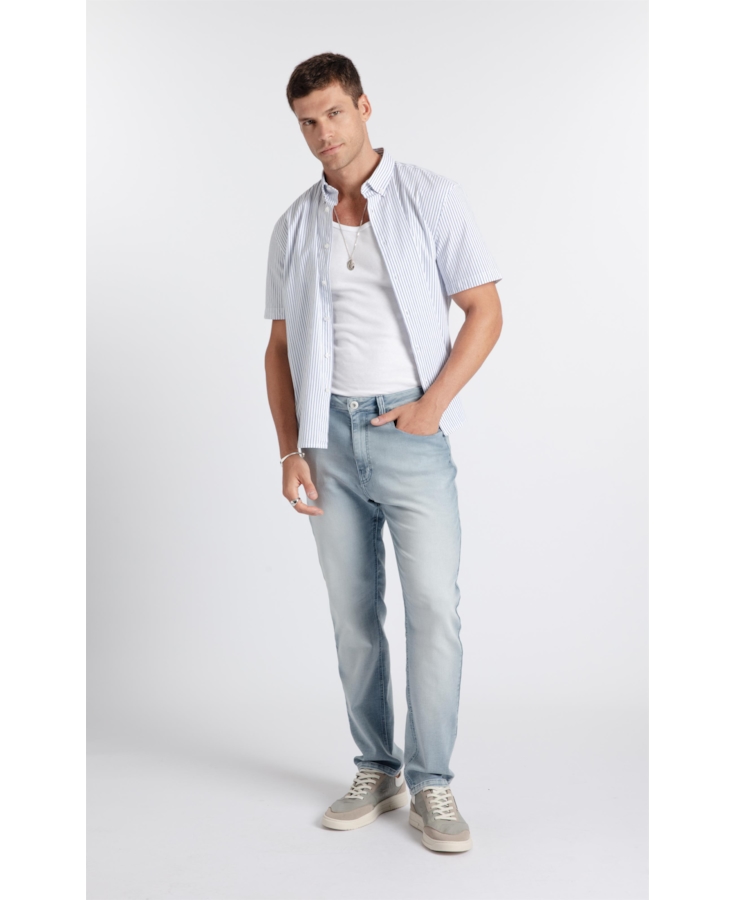 Calça Jeans Jogging Indigo Skinny Lav.Claro C/ Sky