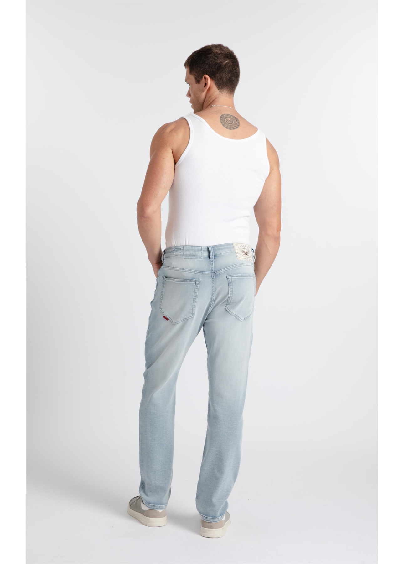 Calça Jeans Jogging Indigo Skinny Lav.Claro C/ Sky