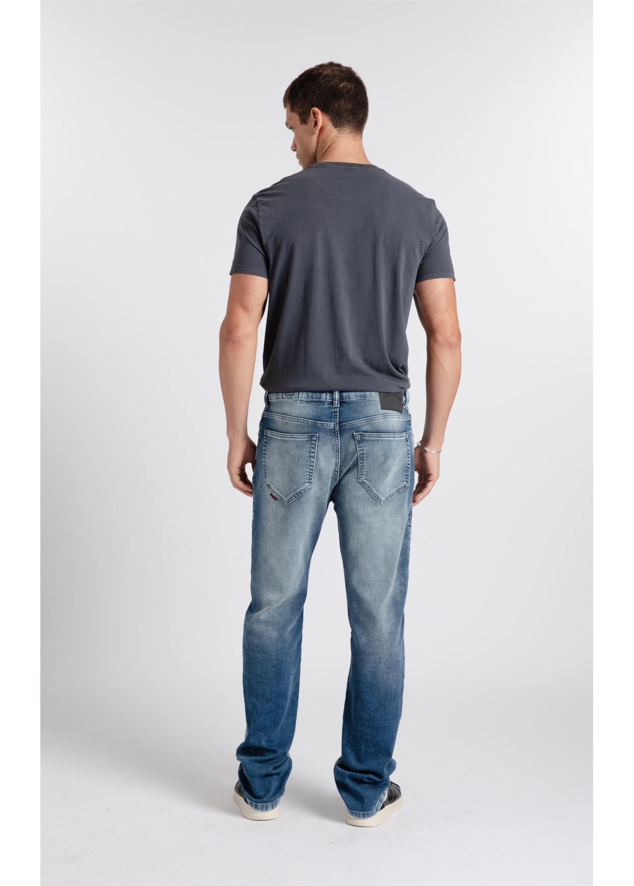 Calça Jeans Jogging Indigo Slim Claro C/ Tie Dye
