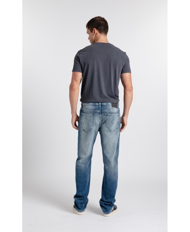 Calça Jeans Jogging Indigo Slim Claro C/ Tie Dye