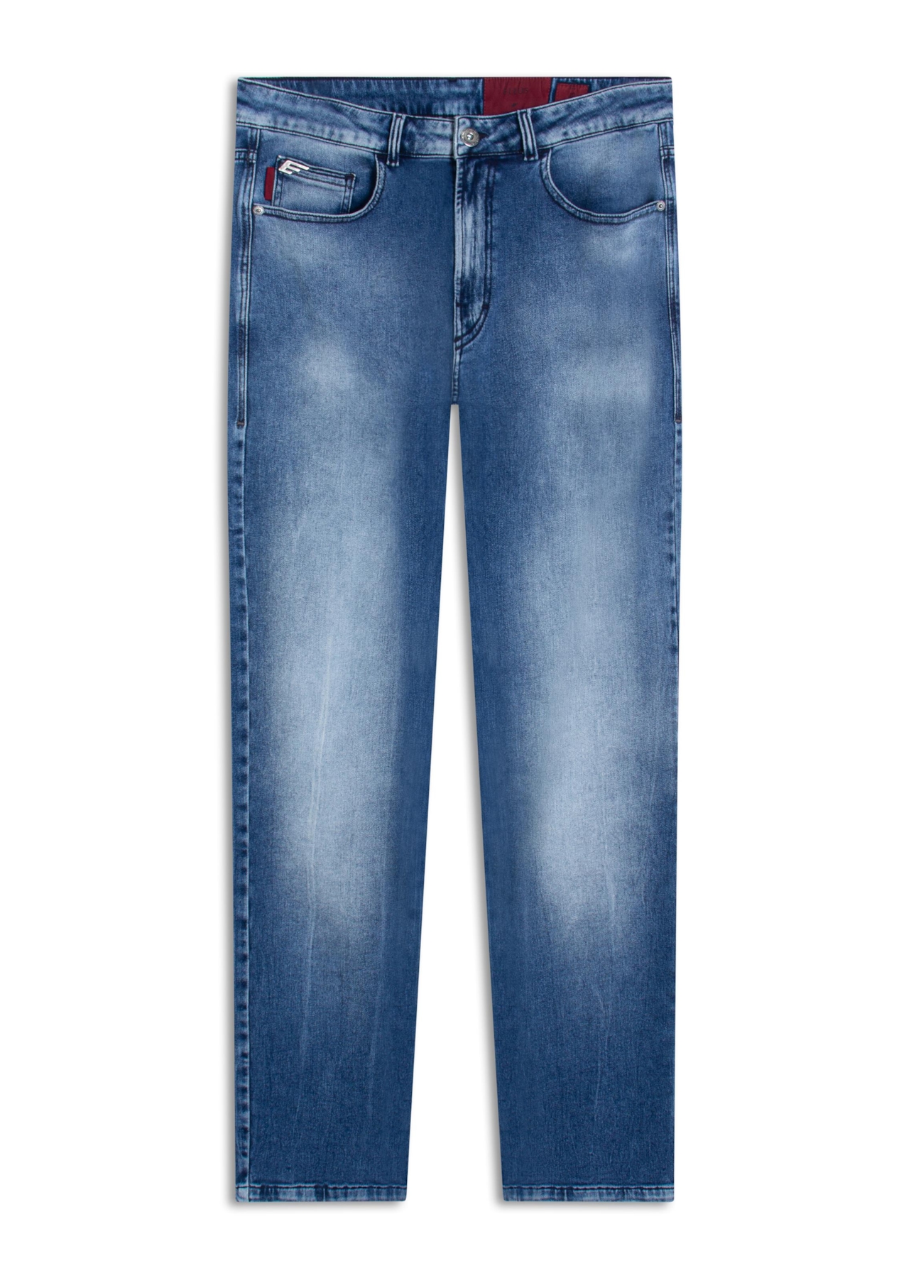 Calça Jeans Jogging Intense Blue (Classic) 5 Pockets Claro C/ Tie Dye