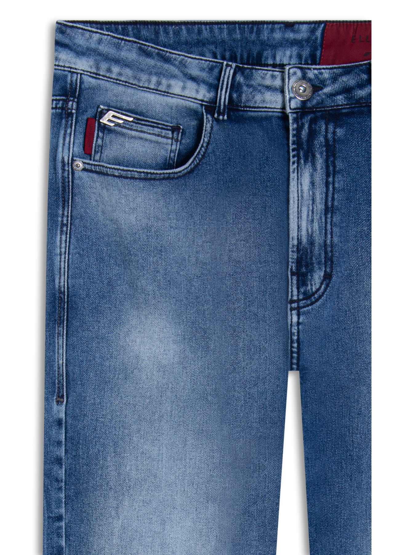 Calça Jeans Jogging Intense Blue (Classic) 5 Pockets Claro C/ Tie Dye