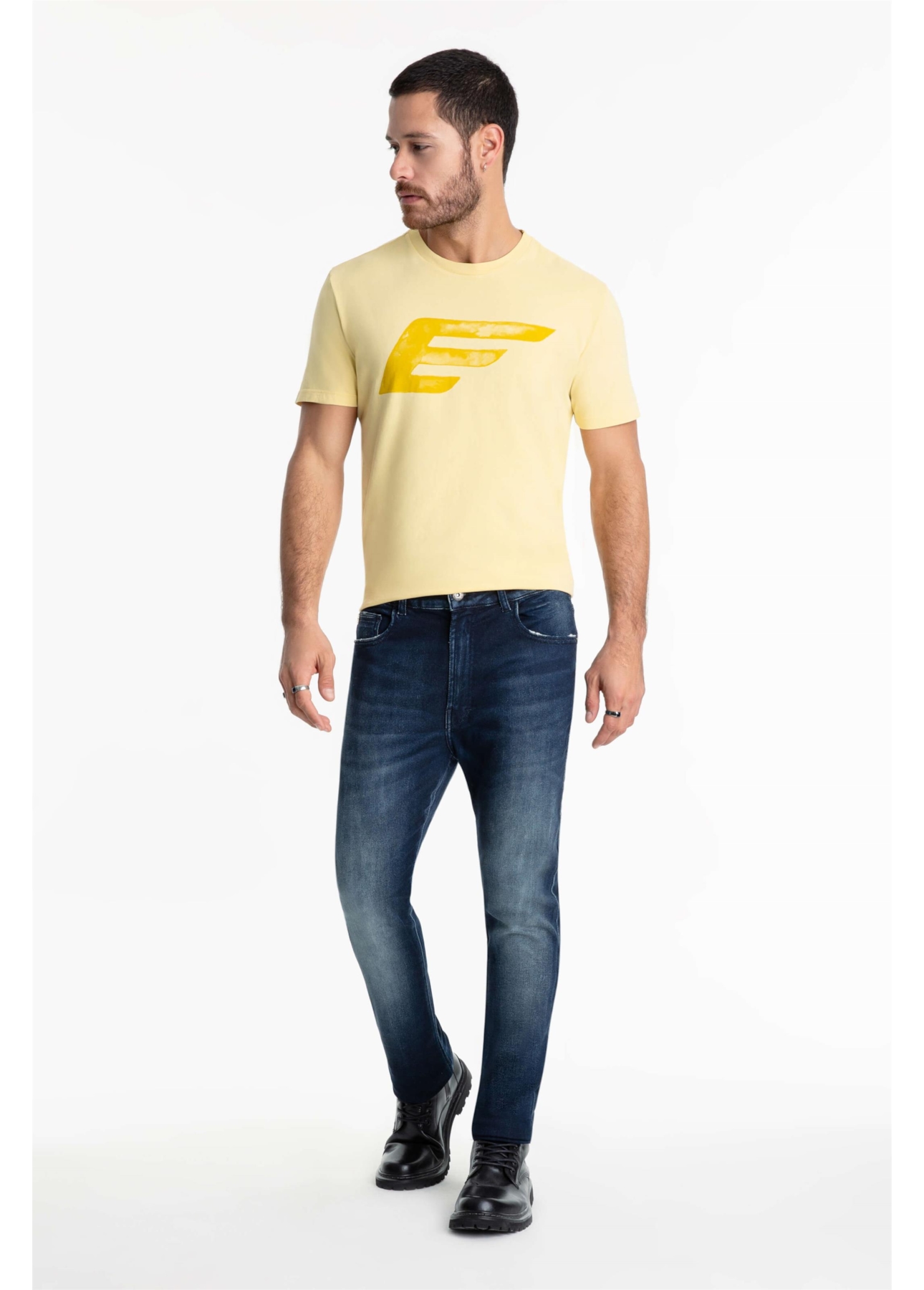 Calça Jeans Jogging Intense Blue Slim 1721-Lav.Esc. C/ Tie Dye
