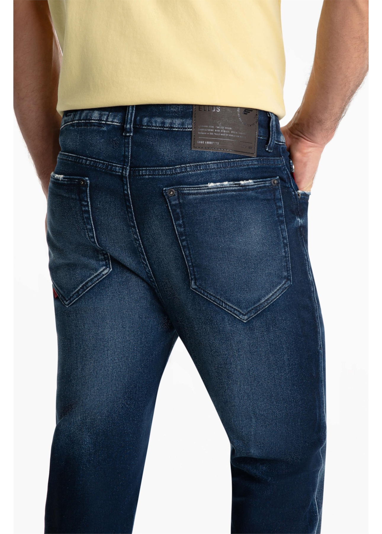 Calça Jeans Jogging Intense Blue Slim 1721-Lav.Esc. C/ Tie Dye