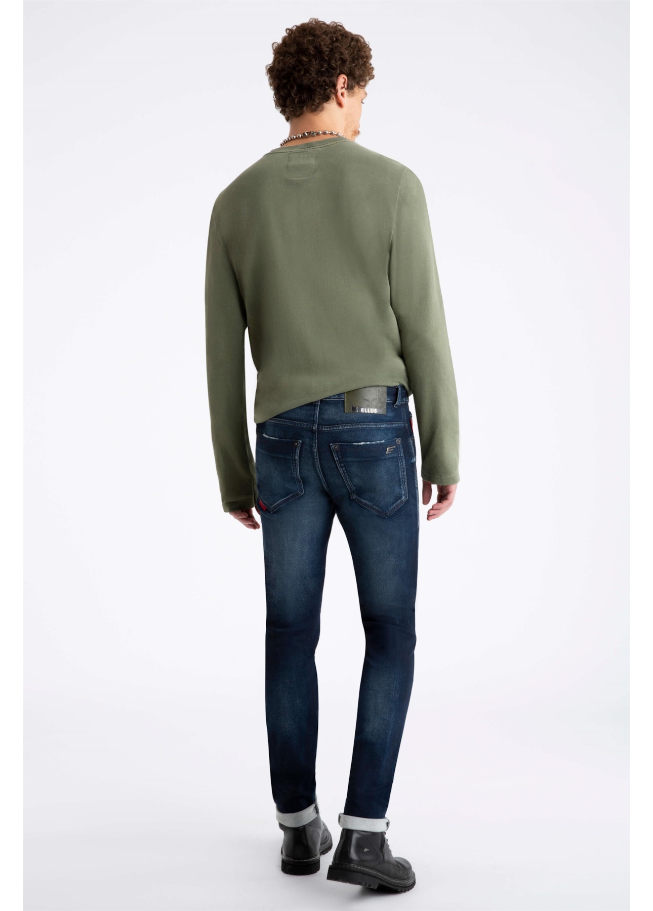 Calça Jeans Jogging Intense Blue Slim 1721-Lav.Esc. C/ Tie Dye