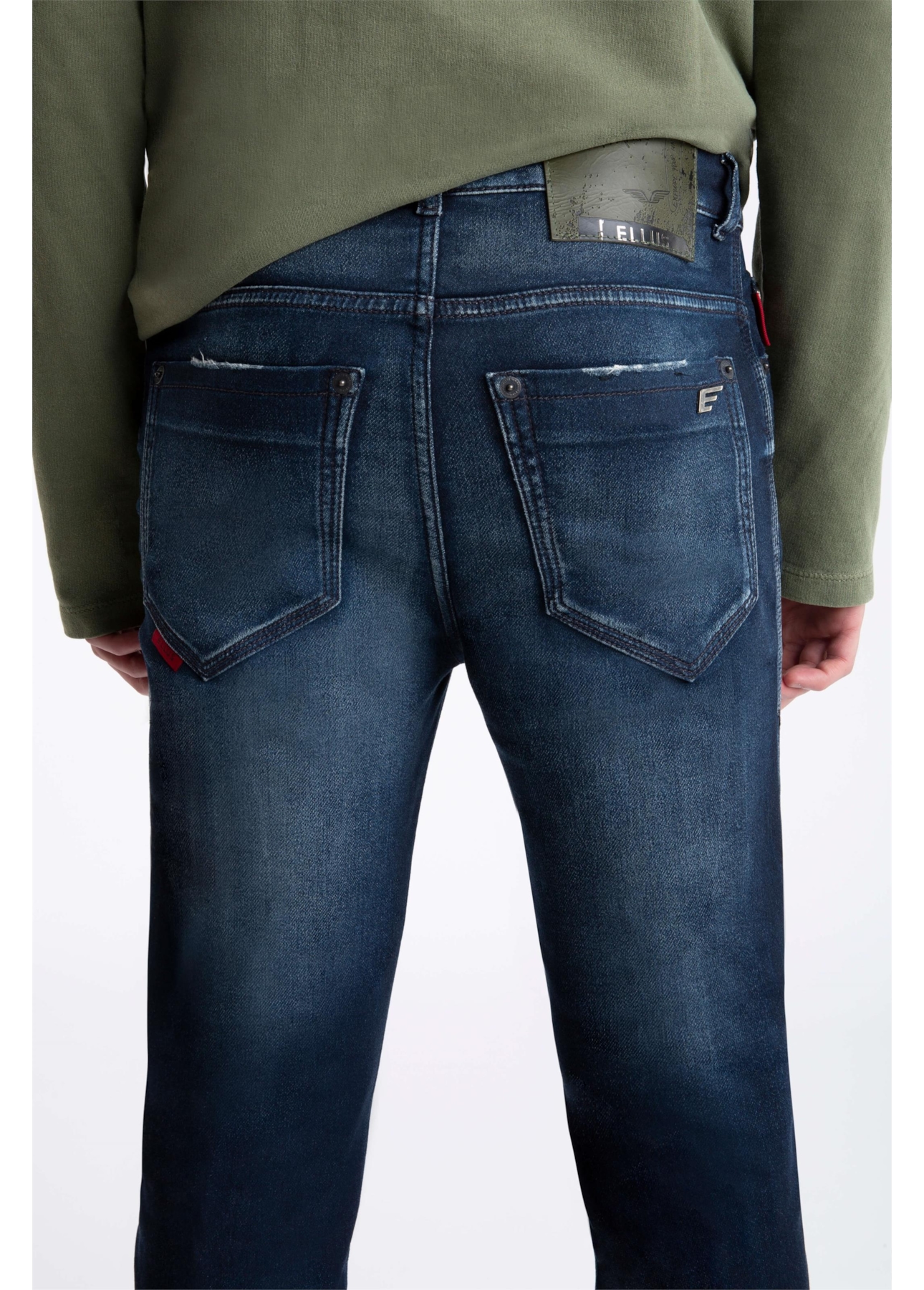 Calça Jeans Jogging Intense Blue Slim 1721-Lav.Esc. C/ Tie Dye