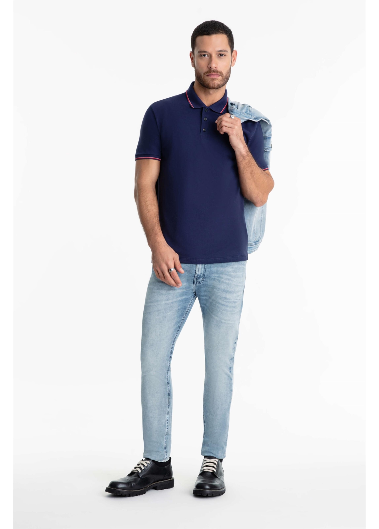 Calça Jeans Jogging Memory Skinny 1598-Lav.Claro C/ Sky