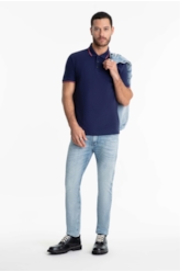 Calça Jeans Jogging Memory Skinny 1598-Lav.Claro C/ Sky